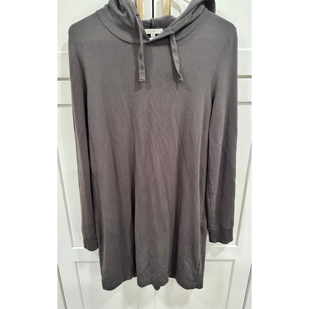 Z Supply Hoodie Dress Lounge Comfy Casual Tunic Top Gray Medium